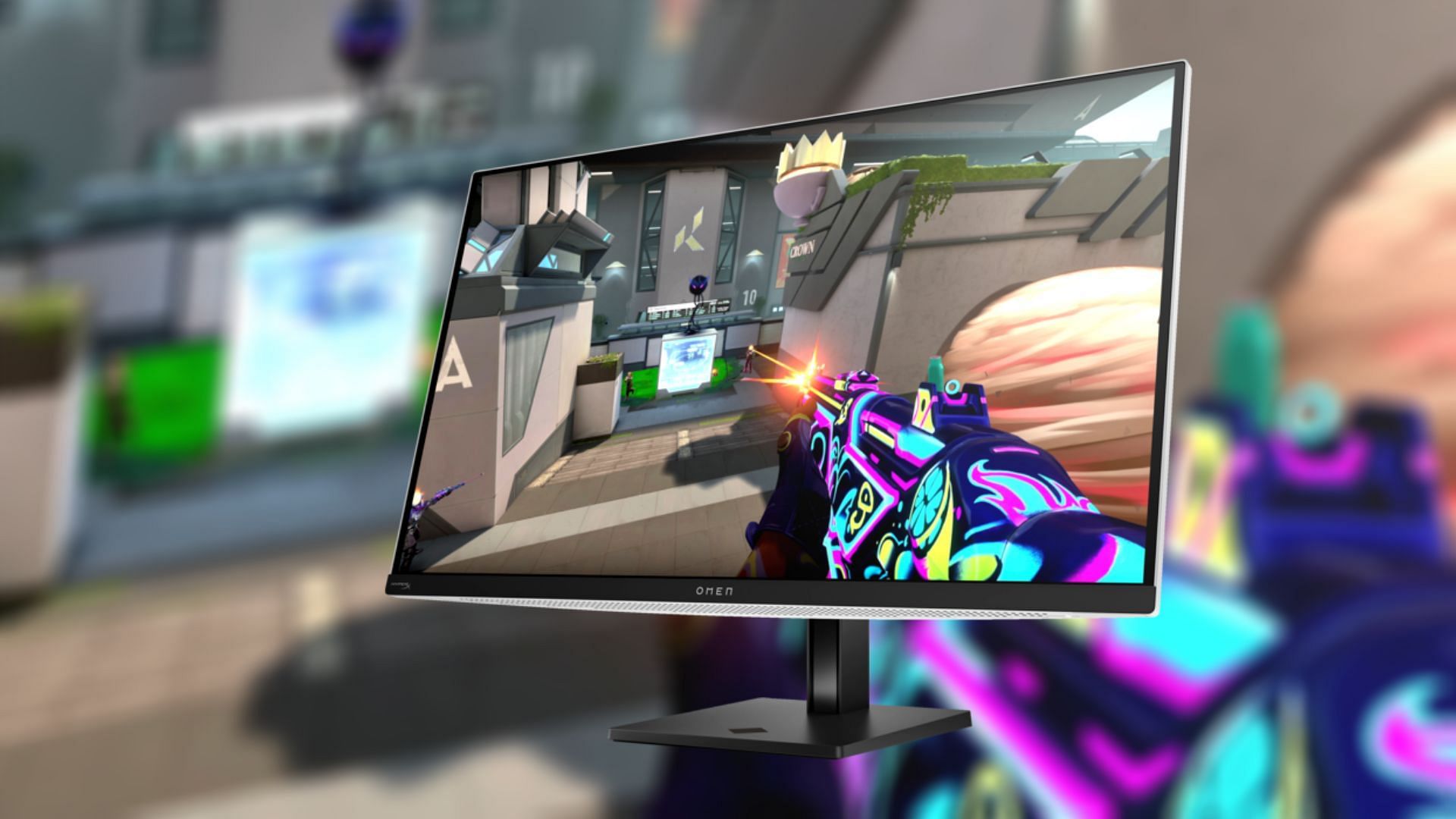 A graphical representation of the HP Omen Transcend 32 OLED (Image via HP)